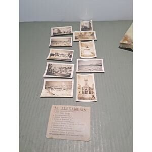 Vintage Alexandria Egypt Photo Lot Britannia Bookshop Souvenir Prints- Estate!